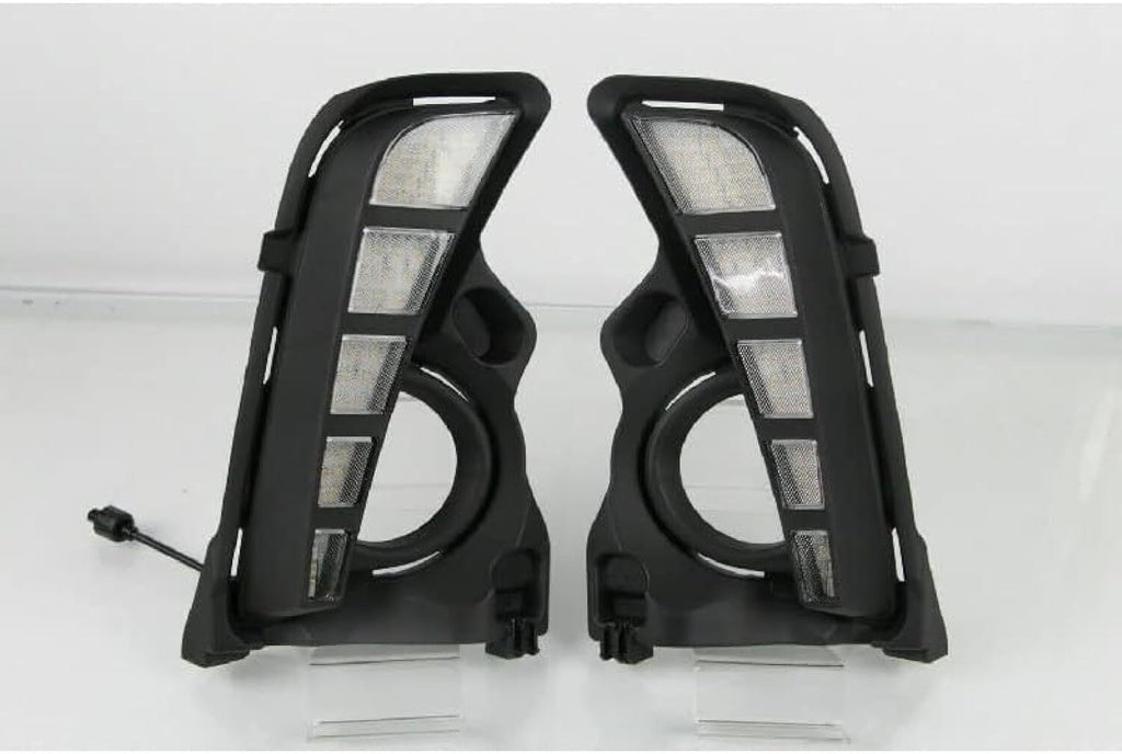 Fog Lights 2Pcs DRL Daytime Running Lamp For Highlander 2017-2019 White Yellow Driving Indicator Lights Car Accessories