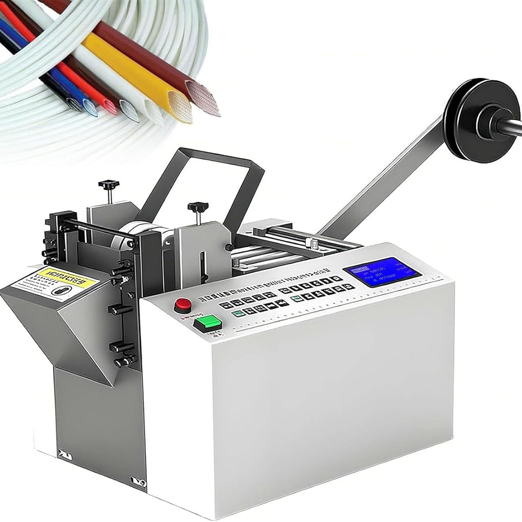 Fully Automatic Heat-Shrink Tube Micro-Computer Cutting Machine 600W Electric Tube Cable Pipe Cutter with Micro Computer Control, Cutting Accuracy 0.1Mm, for Sleeve Rubber/Plastic Tube