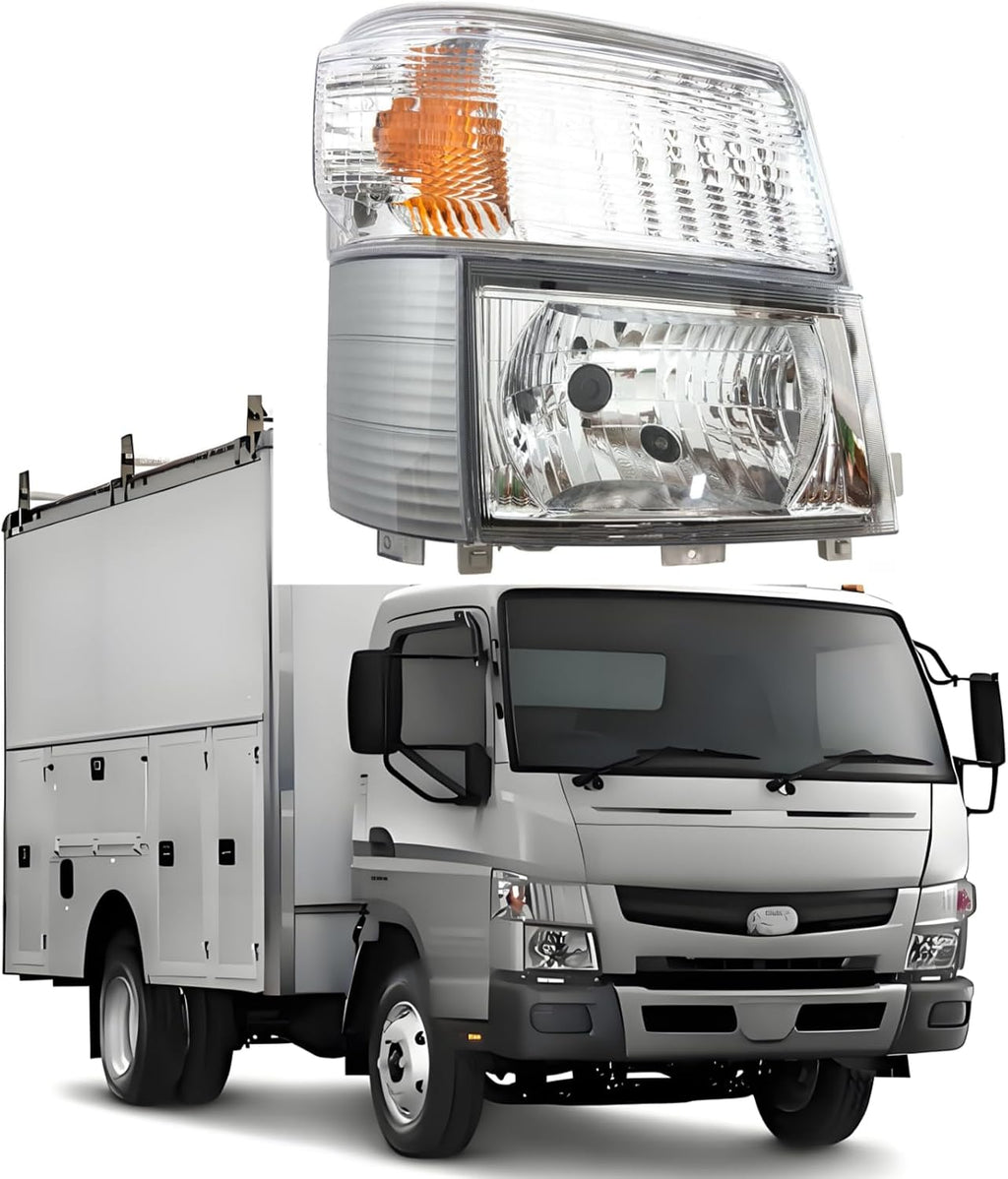 Right Headlight Assembly Corner Indicator Parking Light Lamp Compatible with Mitsubishi Canter Fuso FE85D 140 145 180 FG4X4 Truck 2012-2019 Replace MK580526,MK58052,MK580556,MK580555