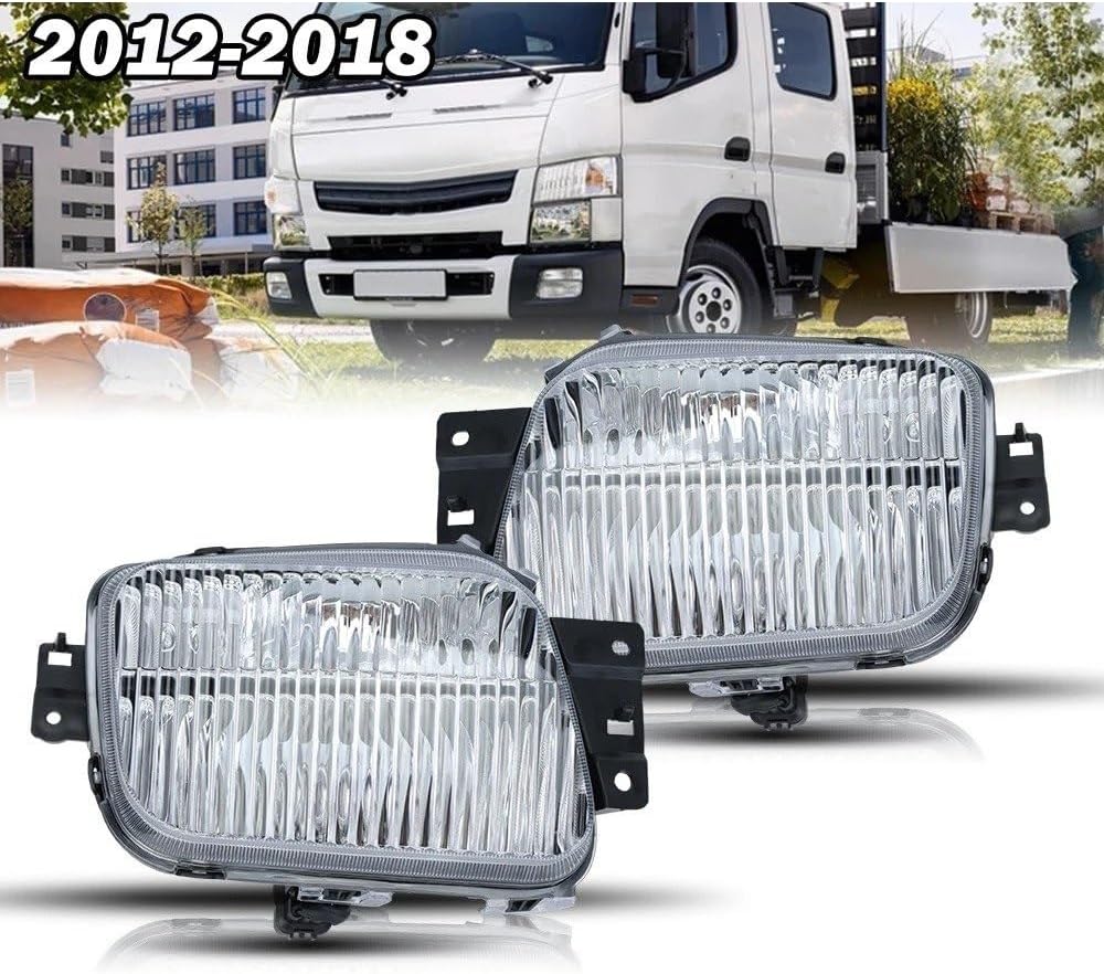 Work Light Car Fog Lights for Mitsubishi for Canter for Fuso FE FG 2012 2013 2014-2018 Foglamp Light Headlights Indicator Lamp Assembly Fog Light(1 Pair)