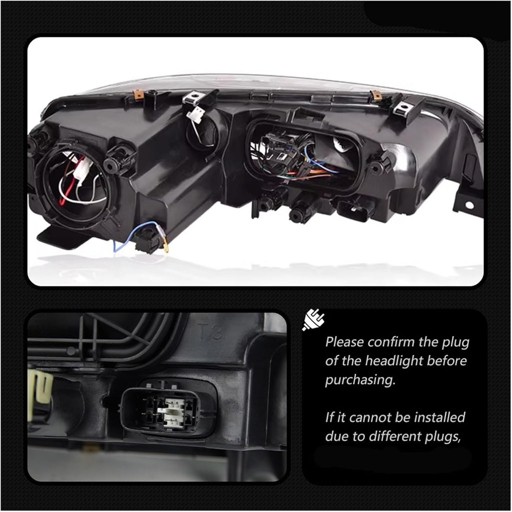 Car Model Head Light Parts Compatible With Mazda 6 Atenza 2003-2015 Modified LED Lamps Headlights DRL Dual Projector Facelift