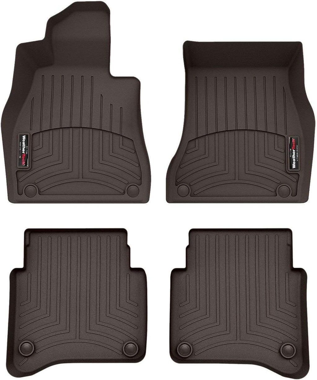 WeatherTech Custom Fit FloorLiners for Mercedes amgs63eperformance, S-Class Sedan, 1st & 2nd Row (471701-1-2), Cocoa