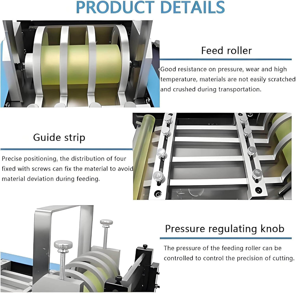 Auto PVC Heat-Shrink Tube Cable Pipe Cutter Cutting Machine, 250W Electric Plastic Tube Cutting Machine, Cut Width 100mm, for PVC/Hose/Cable