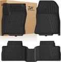 3W Floor Mats Fit for Nissan Kicks 2025 2026 (Not Fit Play Version) Accessories TPE All Weather Floor Liner, 1st and 2nd Row Car Mats Tunk Mats Full (NOT for Play Version)