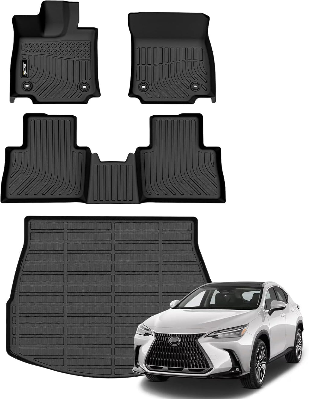 Jenofa-Floor Mats for Lexus NX 2022-2026 (Fit for NX All Model) All Weather Floor Liners Cargo Mat Custom Car Mat for NX Accessories