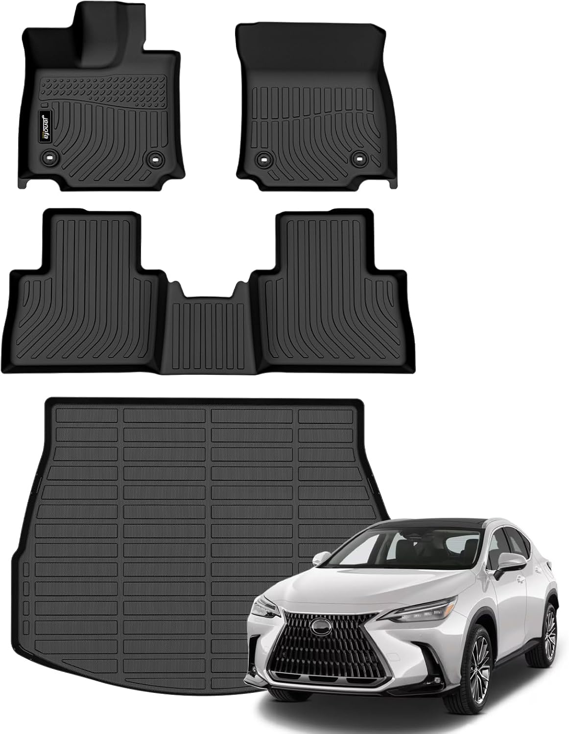 Jenofa-Floor Mats for Lexus NX 2022-2026 (Fit for NX All Model) All Weather Floor Liners Cargo Mat Custom Car Mat for NX Accessories