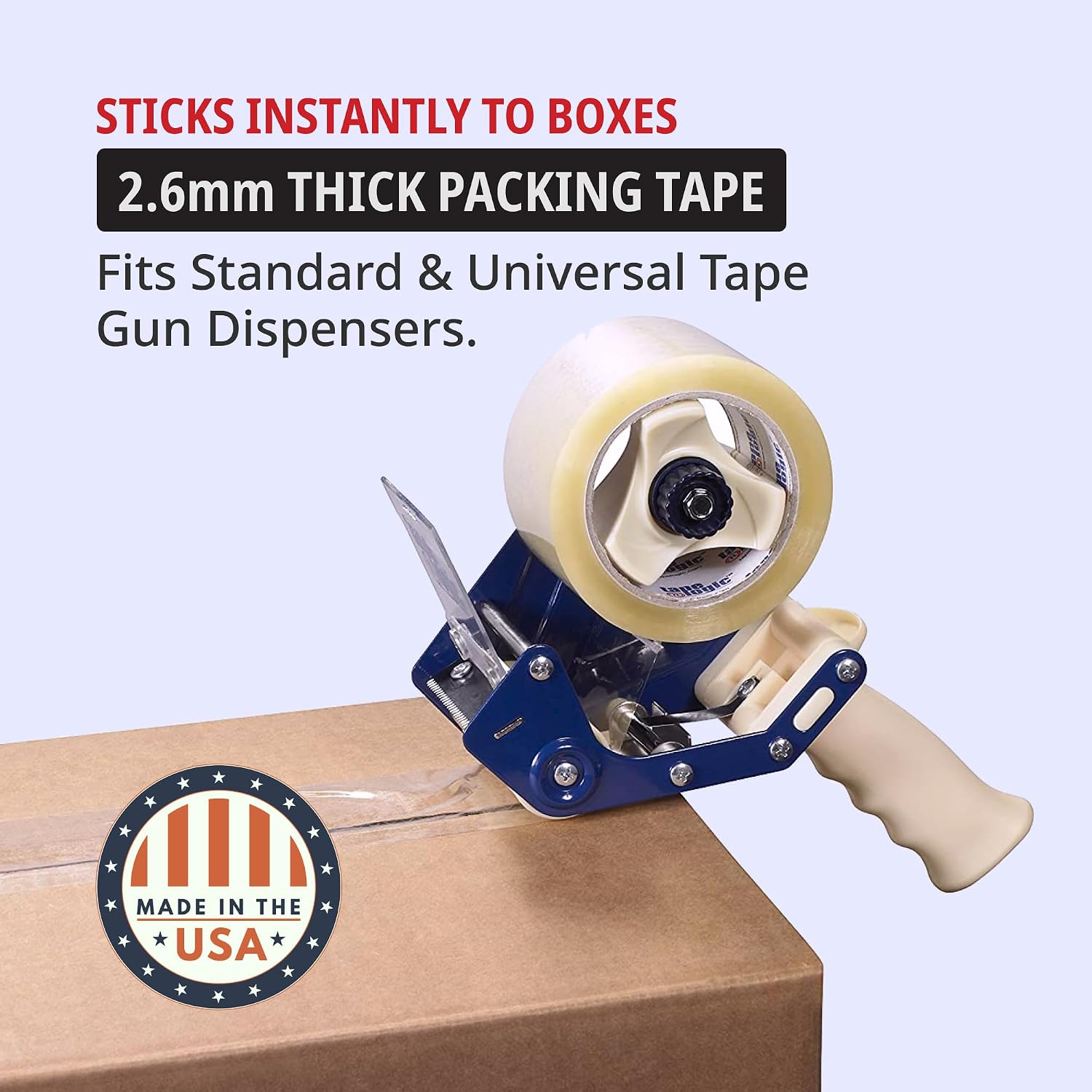 TAPE LOGIC 2' x 110 yds Acrylic Packing Tape 2.6 Mil, Clear (36-Pack) Heavy Duty Packing Tape Rolls for Sealing Boxes at Home, Warehouse, & Office, Supplies for Packaging, Shipping, Moving