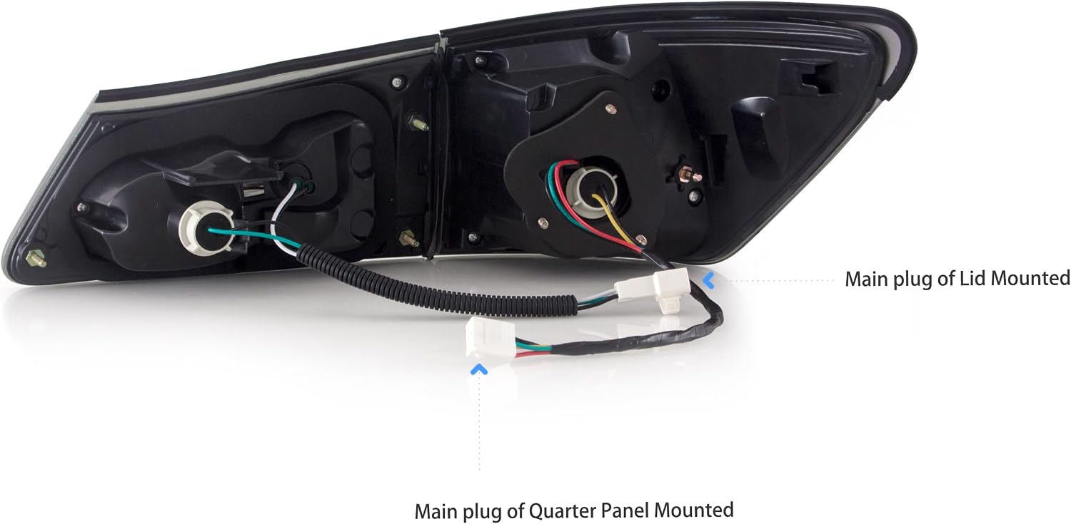 VLAND Headlights and Tail lights Fit for Lexus IS250 IS350 IS22d 2006-2012, ISF 2008-2014 4-Door, Amber+ Smoked