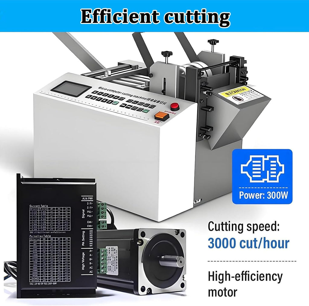 Electric Pipe and Cable Duct Cutting Machine, Fully Automatic Heat Shrink Tubing Cutting Machine, Suitable for Rubber/Plastic Tubing Sleeves.