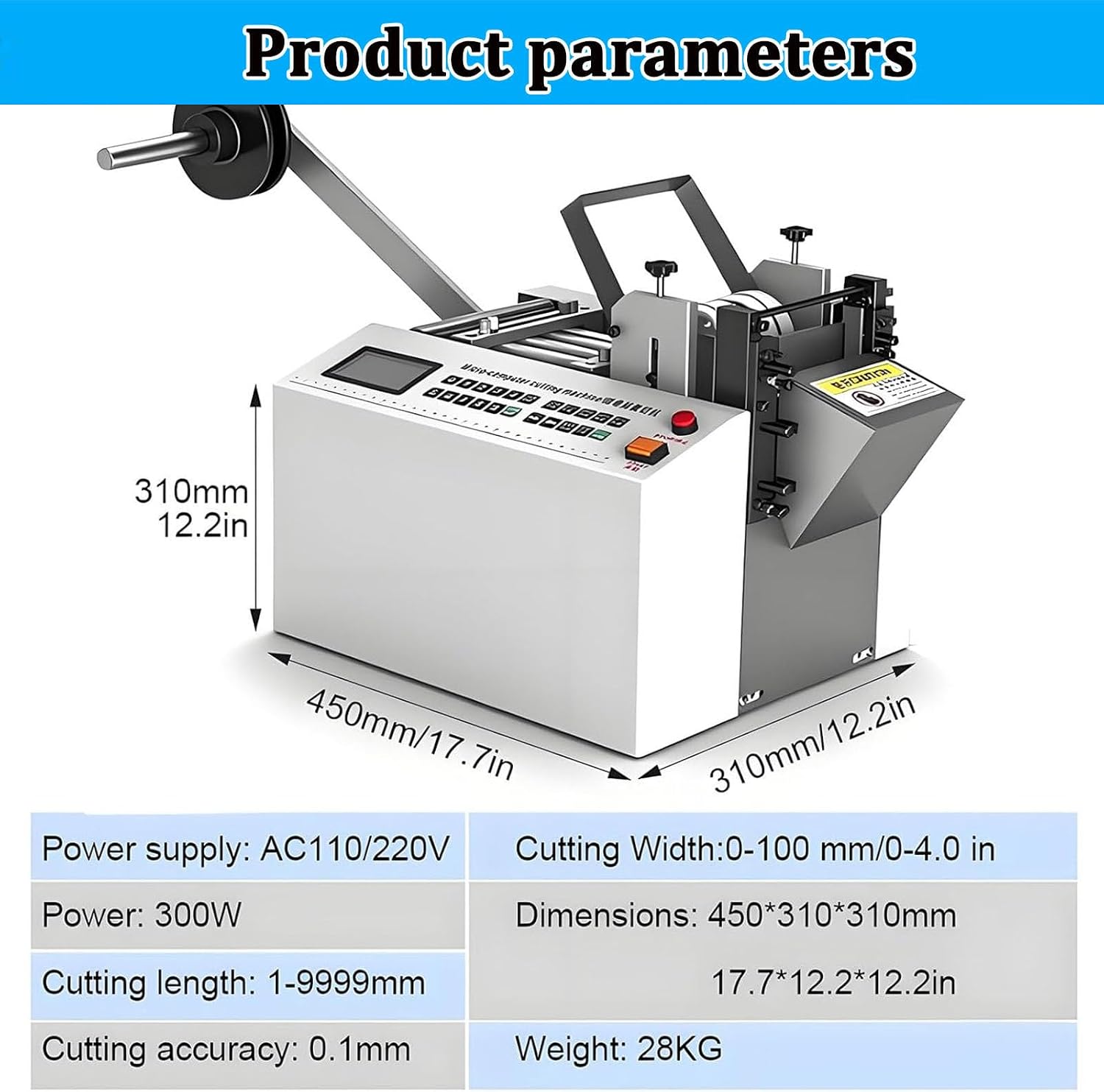Cable Conduit Cutting Machine, Automatic Heat Shrink Tubing Cutting Machine, Precise and Efficient, Suitable for Rubber
