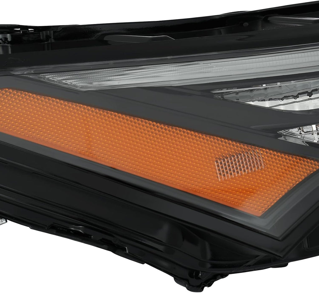 KARPAL Halogen Turn Signal Light Compatible with 2021-2023 Nissan Rogue w/LED DRL w/Halogen Indicator Light Driver and Passenger Side Replacement NI2562102 NI2563102