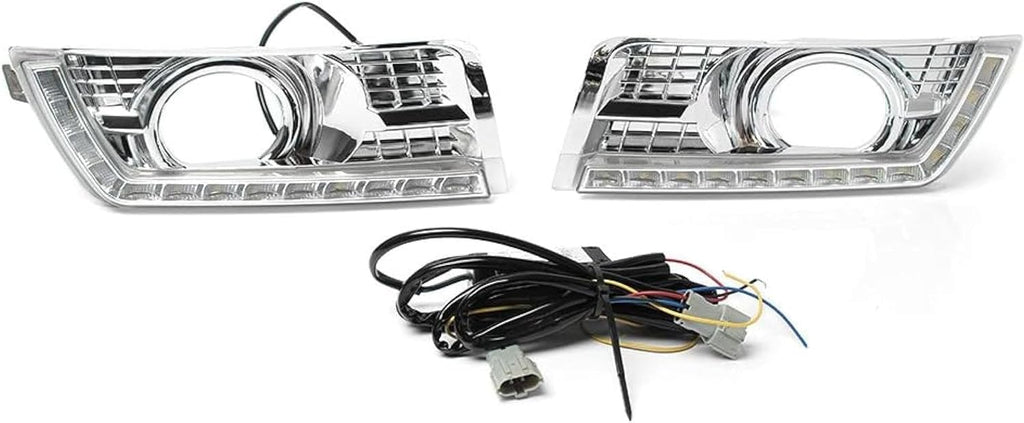 Fog Lights Fog Turn Signals Light Daytime Running Driving Lamp For Cadillac For SRX 2012-2016 Pair Car Blinker Indicators 3 Colors Lighting