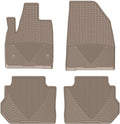 WeatherTech All-Weather Floor Mats for Cadillac XT6, Blazer, Acadia - 1st & 2nd Row (W418TN-W535TN), Tan