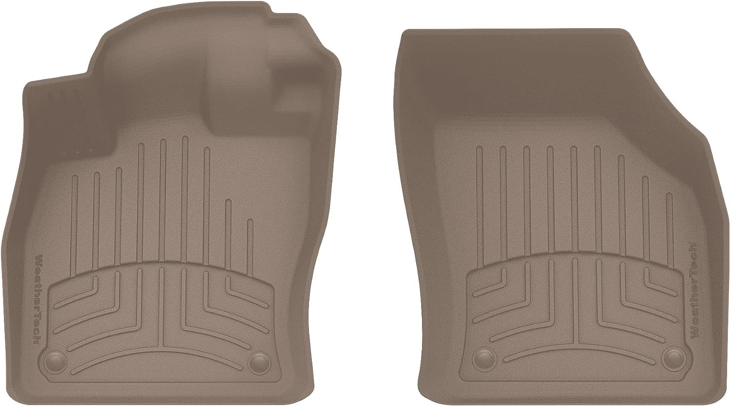 WeatherTech FloorLiner HP Custom Fit Floor Mats for Audi A3 Sportback e-tron, A3, S3-1st Row (454961IM), Tan