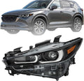 FULL LED No AFS Light Headlight Compatible With Mazda CX-5 2022 2023 2024 Car Front Lamp LED Headlight Assembly No DRL Car Accessories(Left)