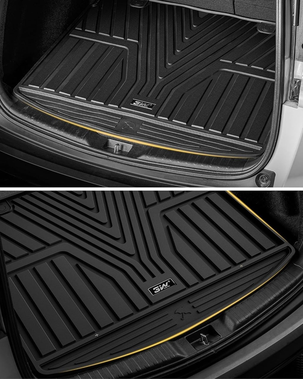 3W Floor Mats & Cargo Liner Fit for Honda HR-V 2023-2026 & Acura ADX 2025 2026, Honda HRV Accessories TPE Custom Fit Floor Liner and Cargo Liner Mat (Include Hybrid) (Not fit Premium Audio System)