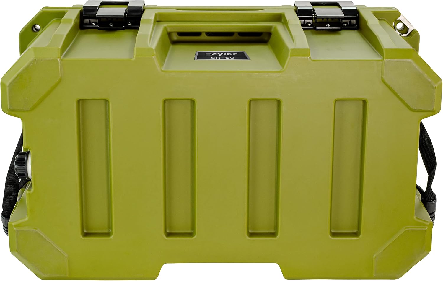 SR-50 Crossover Overland Cargo Case, Equipment Hard Case, Roto Molded, Stackable with Pad-Lock Hasp, Strap Mountable, TSA Standard, IPX4 Rated, 50 Liters (Green)