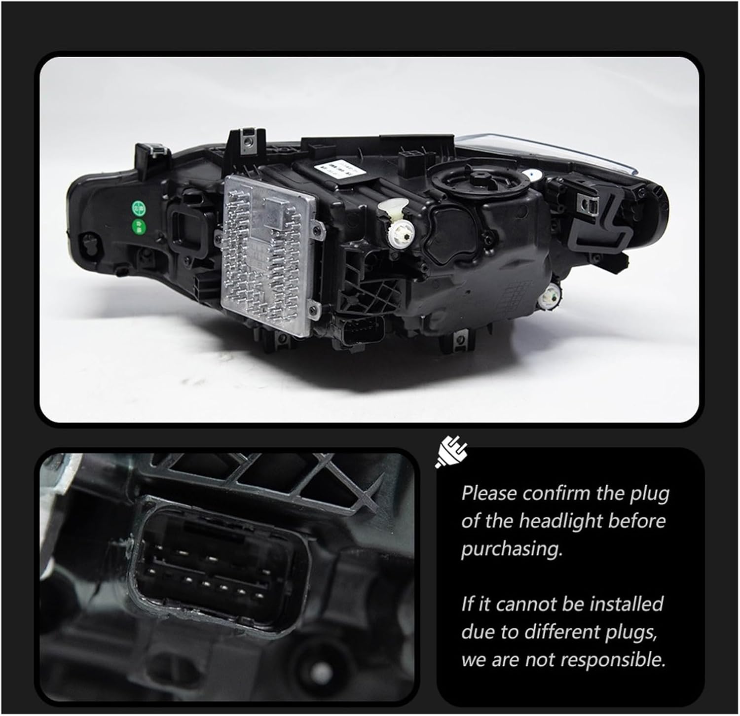 Car Lights Compatible With BMW 2012-2019 F30 LED Headlight F31 Head Lamp 318i 320i 325i 328i 330i 335i DRL Automotive Accessories(For 12-15 Halogen)