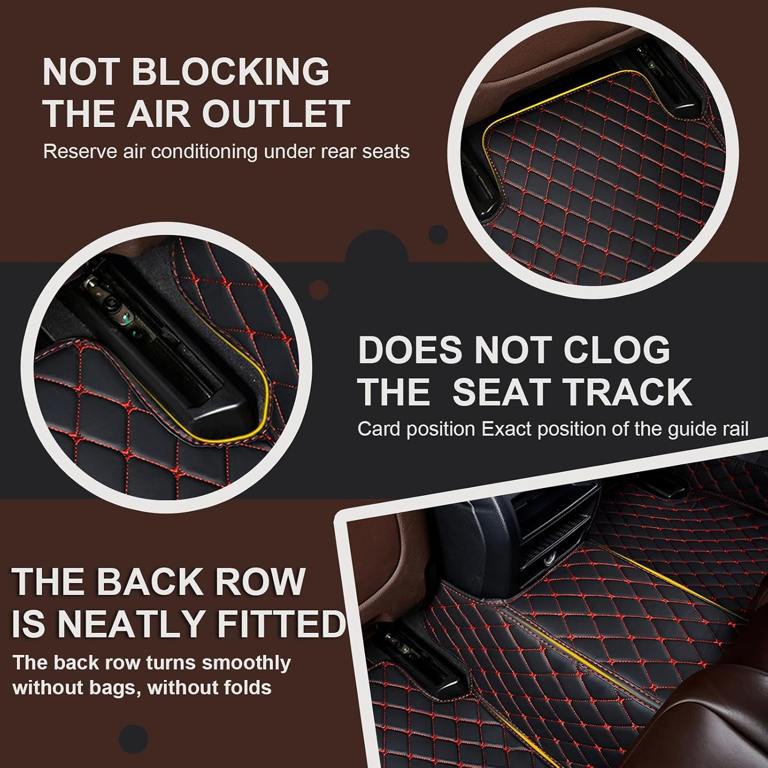Car Floor Mats for Lexus ES 350 2006-2012, Leather Luxury Floor Liner All Weather Protection Carpet. (Full Set/Cream Color)