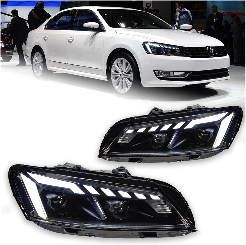 Car Lights Compatible With Passat B7 US 2011-2015 LED Auto Headlight Assembly Upgrade Design Dynamic Lamp Projector Lens Accessories