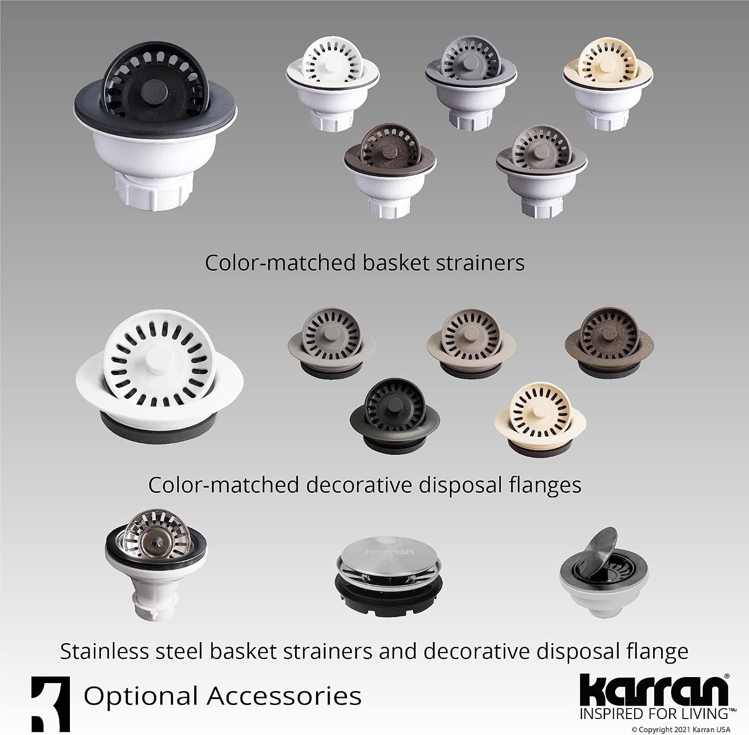 Karran QT-670 Drop-In/Top Mount 33' Single Bowl Granite Quartz Composite Kitchen Sink in Bisque, Right Side Drain, Extra Deep 9' Basin, Heat & Scratch Resistant, Sound Dampening