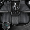 Fit for Infiniti G37 G37X 2008-2013 Custom Car Floor Mats Luxury Leather Waterproof Anti-Slip Full Coverage Front ＆ Rear Floor Liners (Choose: for G37 2008-2013 / Black)