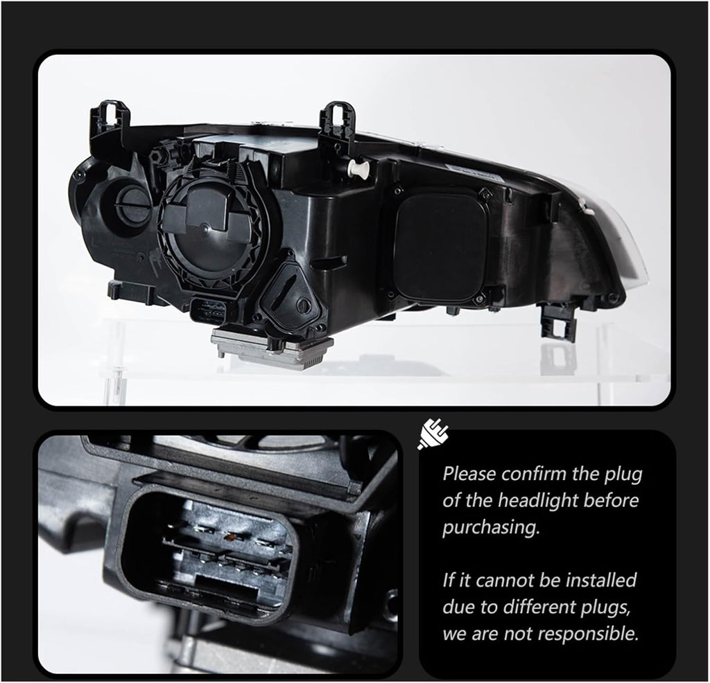 Car Headlights Compatible With BMW X5 E70 2007-2013 LED Headights Blue Laser Style DRL Signal Lamp Hid Automotive Angle Eyes Accessories