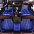 Custom Car Floor Mats Anbuwei Cute All Weather Protection Floor Mats for 96% 2000-2025 Sedan SUV Trucks According to Automotive Model (Blue,A Total of Three Rows)