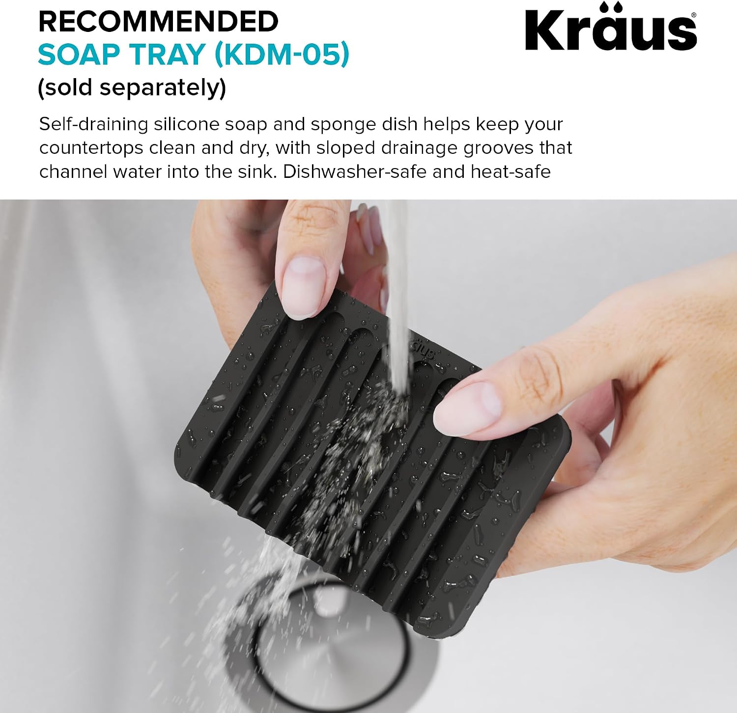 KRAUS 18 x 18 inch Standart PRO™ Drop-In Top Mount 16 Gauge Single Bowl 1-Hole Stainless Steel Kitchen Sink Set (5 Item Bundle: Sink, Bottom Grid, Drain Assembly, Drain Cap, Kitchen Towel), KHT301-18