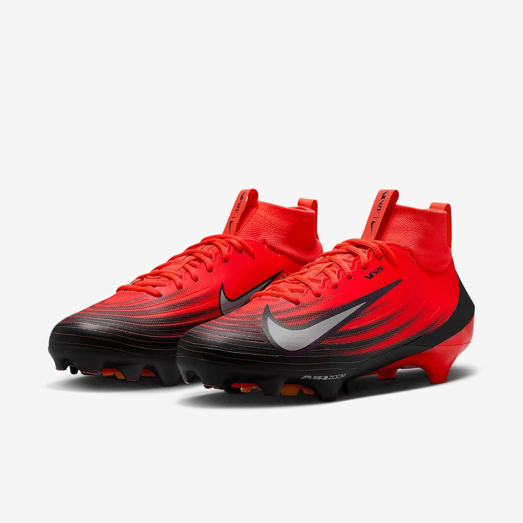 Nike Vapor Pro 1 Football Cleats (HM8850-104, White/Midnight Navy/Metallic Silver/Black)