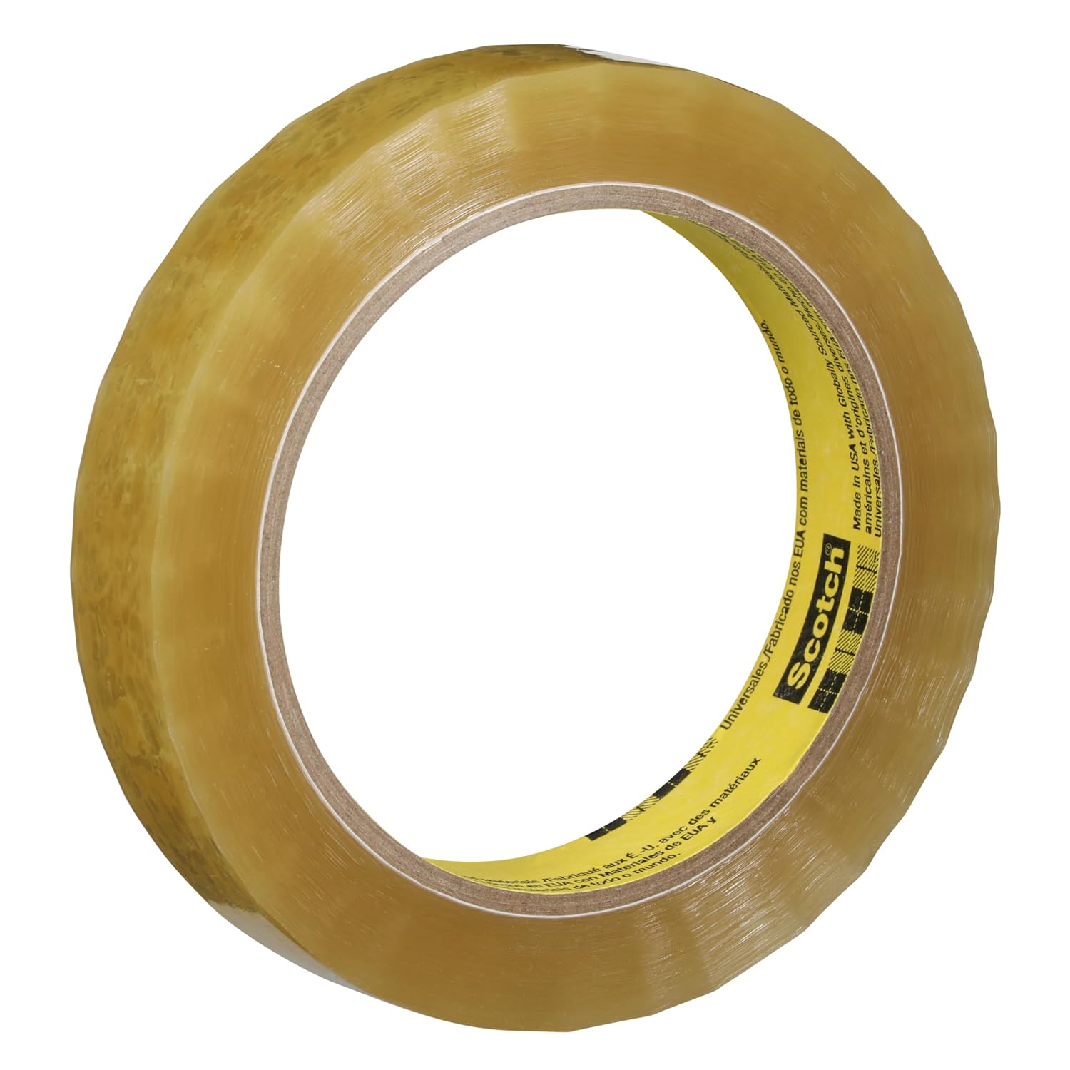 3M Scotch Light Duty Packaging Tape 681 Clear Moisture Chemical Resistant, 1 in x 72 yd, 36 per case
