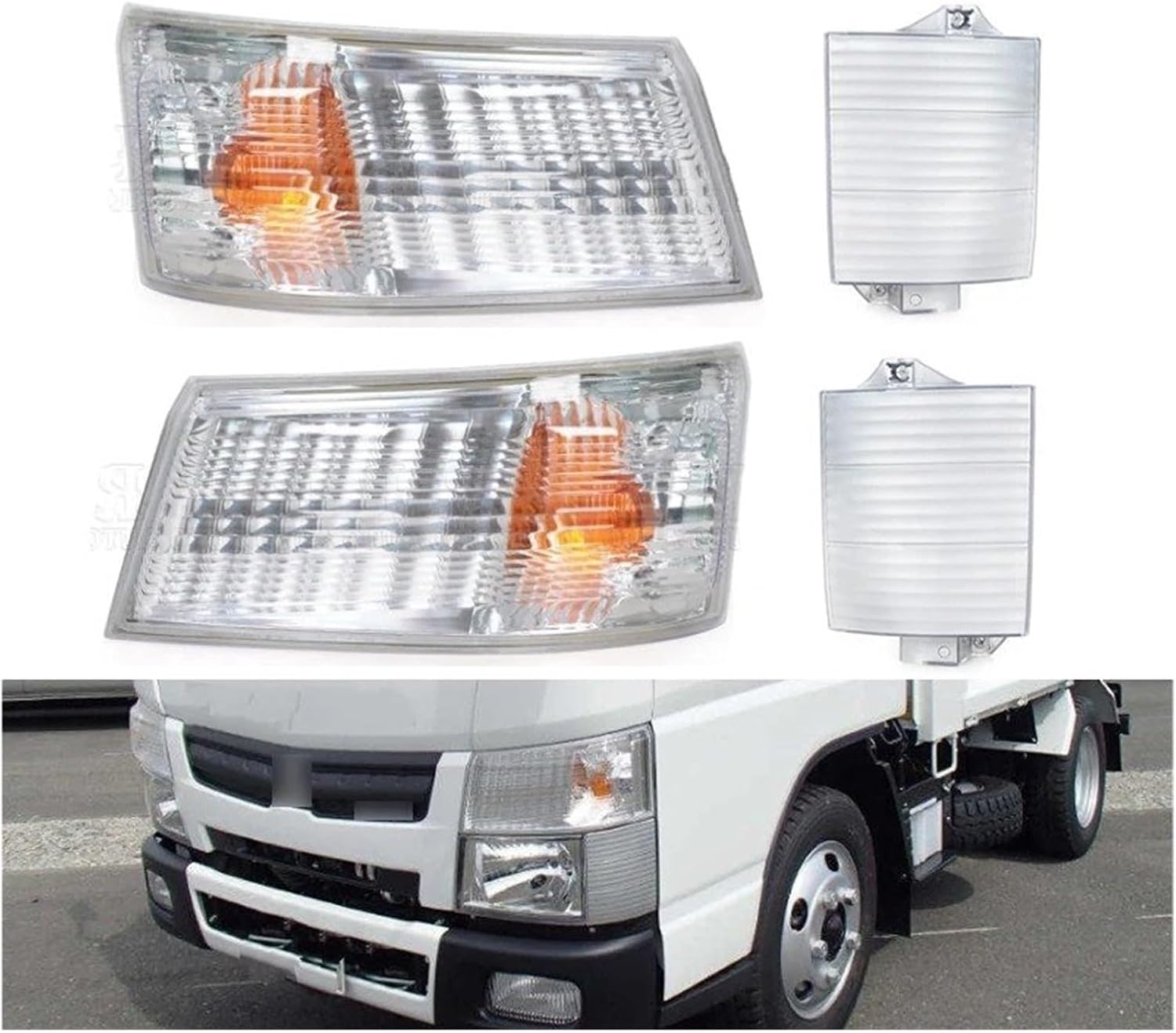 Car Headlights Corner Light Turn Signal Light Car Front Fog Light Headlights Indicator Lamp Assembly For Mitsubishi For Canter FUSO FE FG 2012-2015 2016 2017 2018 Car Head Lamp
