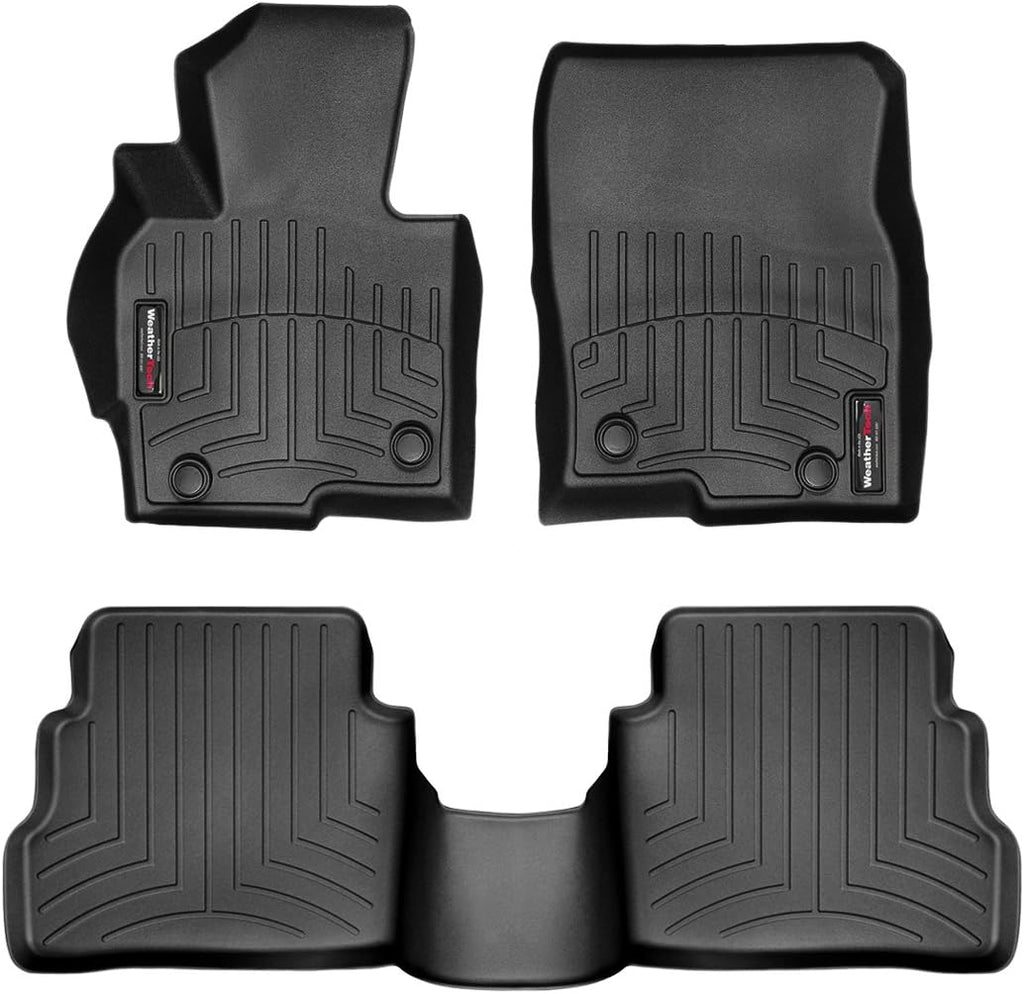 WeatherTech Custom Fit FloorLiners for Mazda CX-5-1st & 2nd Row (44419-1-2), Black
