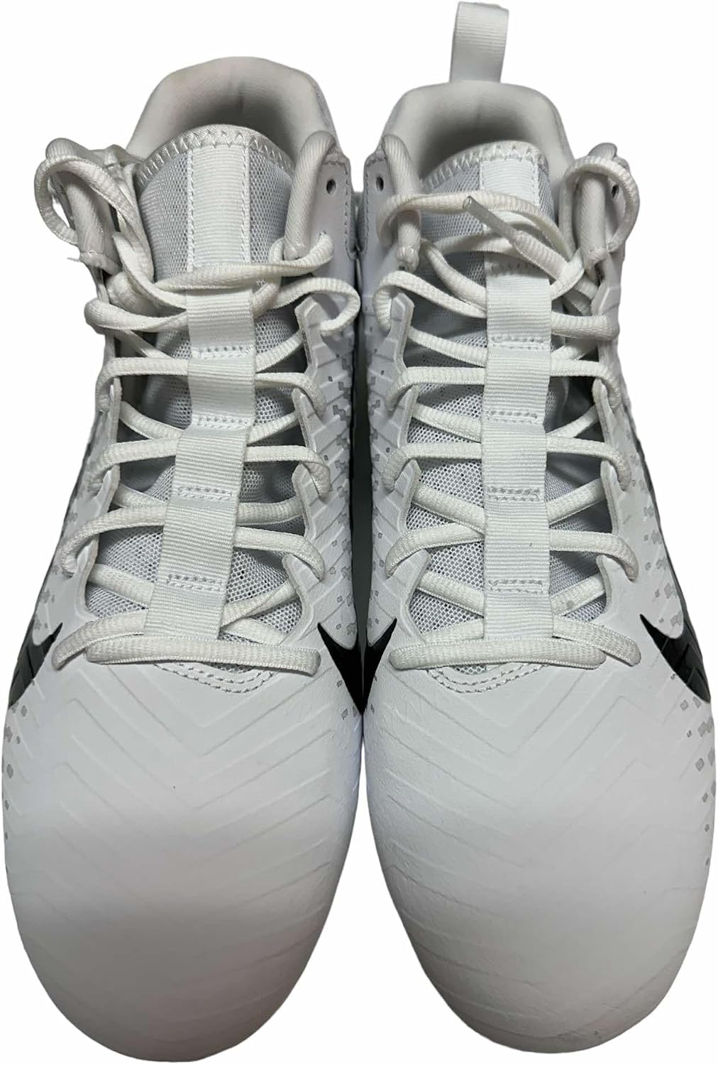 Nike Men's Alpha Menace Pro2 Low Football Cleats Shoes White/Black #CV6477-100 - Size Men's 12.5