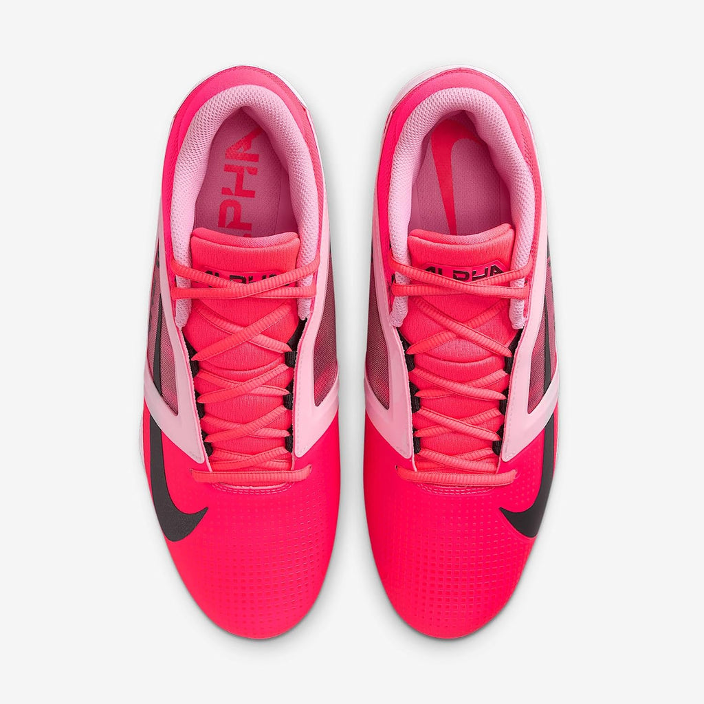 Nike Alpha Menace 4 Elite Football Cleats (FD7036-600, University Red/Team Red/Black/White)