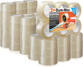 Sure-Max Premium Carton Packing Tape 2.0 mil 330 Feet (110 Yards) - Clear - 2 Cases (72 Rolls Total)