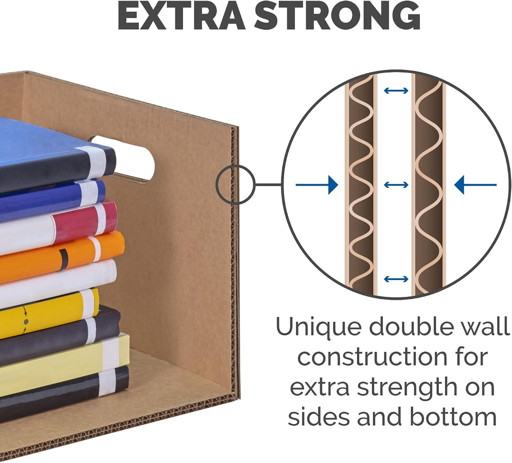 Bankers Box Classic Moving Box 30 Pack Kit, Reinforced Handles, Tape-Free Assembly, Box with Lid, 5 Small 20 Medium and 5 Large Boxes (7716502)