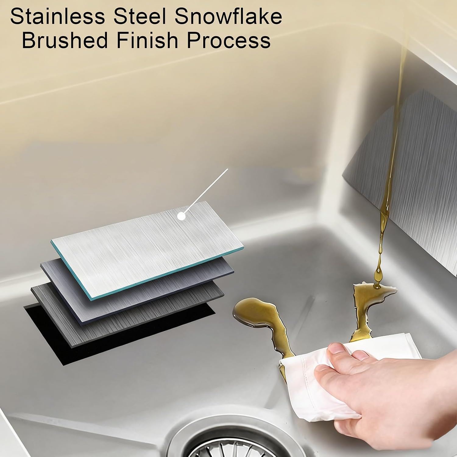 Triple-bowl Design Stainless Steel Sink Includes Accessories Beam-Reinforced Outdoor Sinks with Backrest H80cm (31.5') X-Flow Adjustable Feet Large Opening