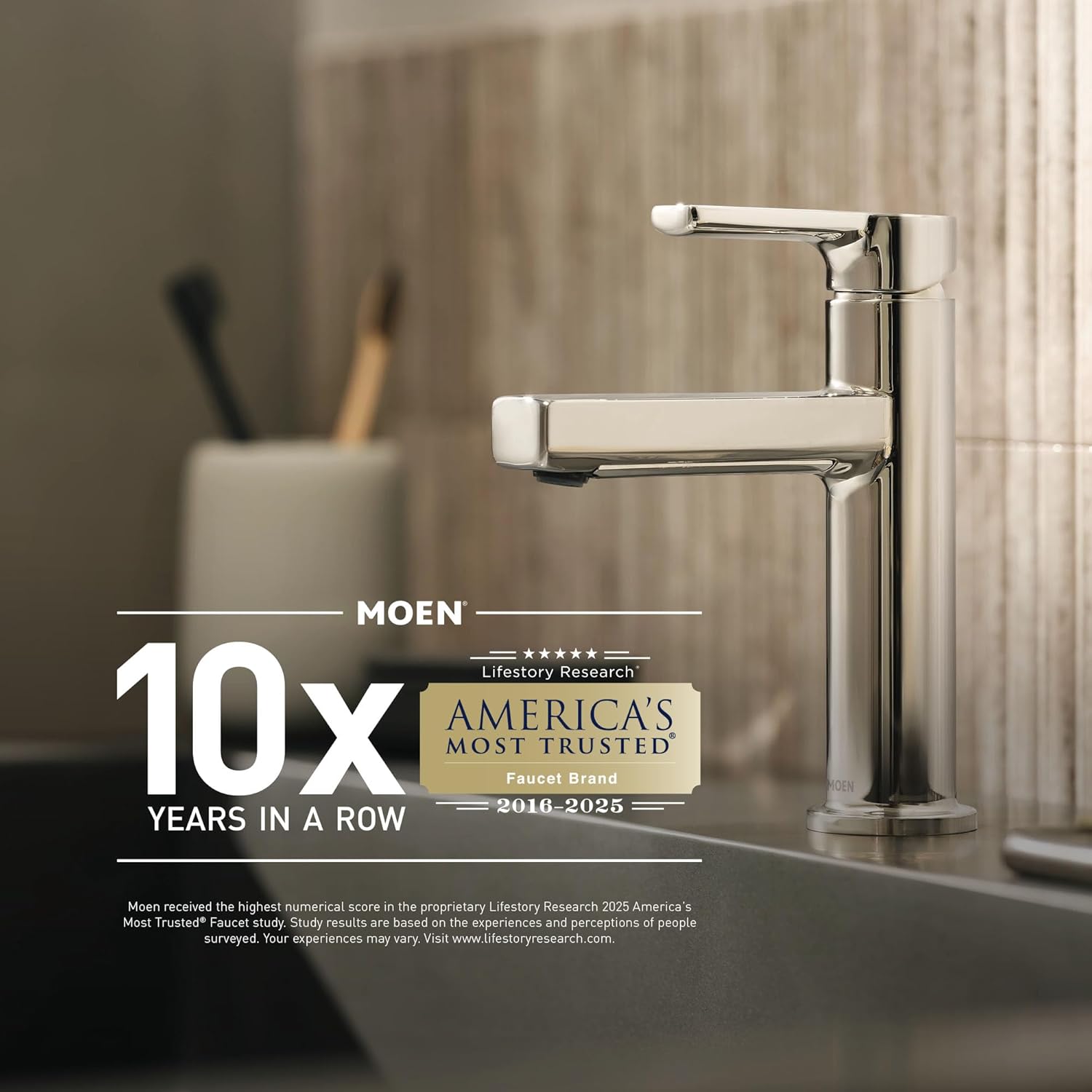 Moen YB2894CH Eva 24-Inch Wide Bathroom Hotel-Style Towel Shelf with Towel Bar, Chrome