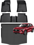 Jenofa-Car Floor Mats & Cargo Liner for 2020-2026 Ford Escape Gas (NO Hybrid) All Weather Floor Mats Set Full Set Floor Liners Custom for Escape 2025 Accessories