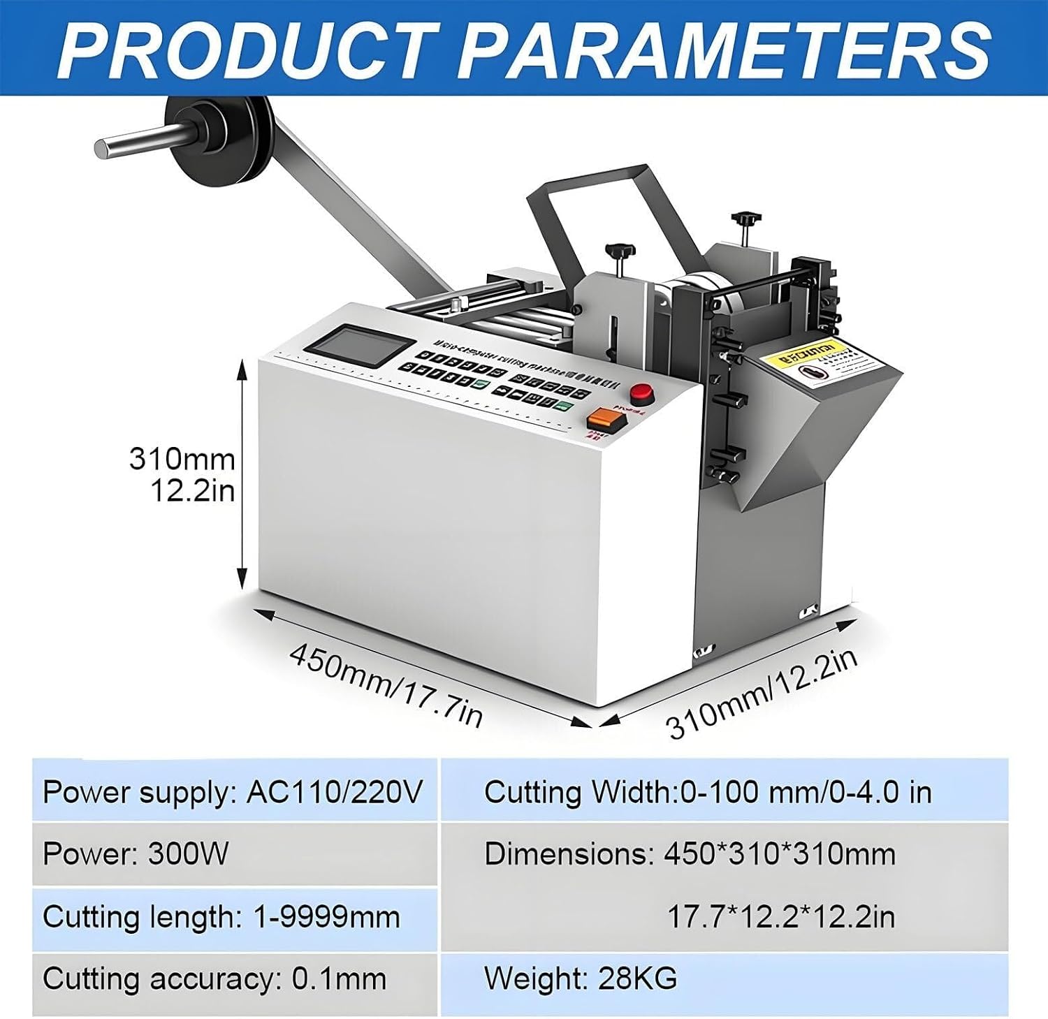 250W Electric Conduit Cutter, Automatic Heat Shrink tubing, microcomputer Controlled, Cutting Width 100mm