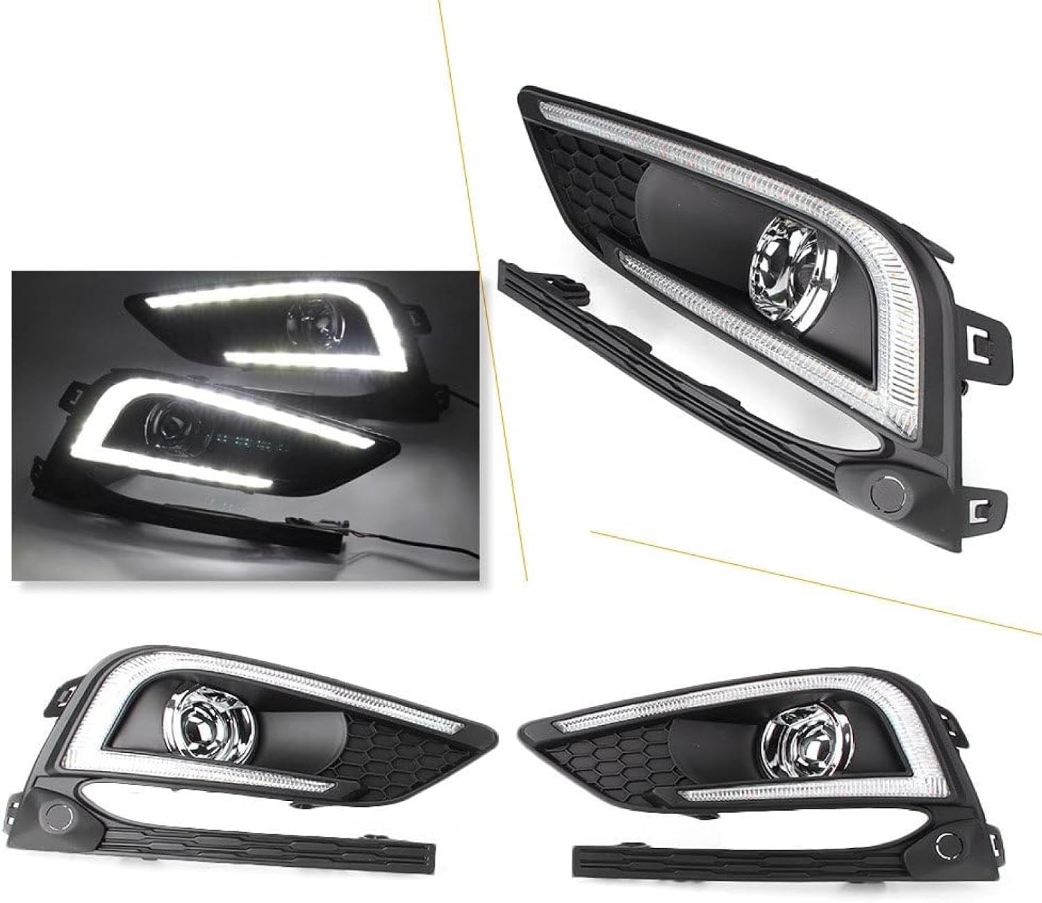 Fog Lights Fog Turn Signals Light Daytime Running Lamp Day Driving For Work Light For Cruze 2016 2017 Car Blinker Indicators