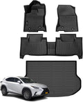 Jenofa-Car Floor Mats for Lexus NX 2015-2021 (NX200t NX300 NX300h) All Weather Automotive Mat Waterproof Durable Floor Liners Cargo Liner Custom for NX Accessories