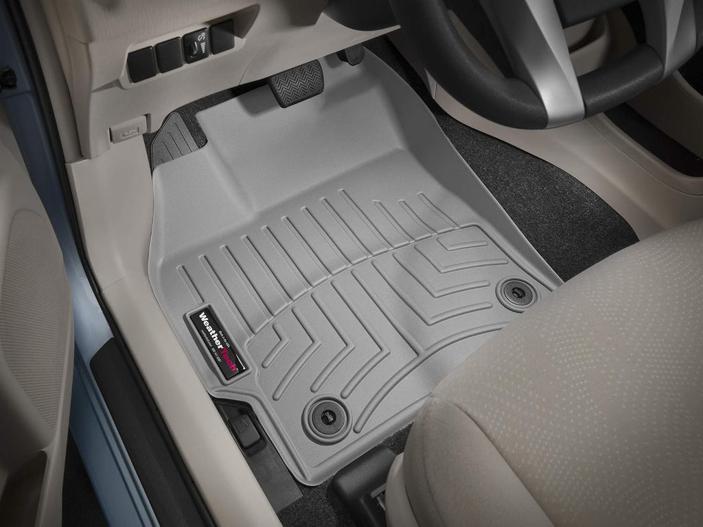 WeatherTech Custom Fit FloorLiners for Toyota Prius, Prius V, 1st Row (464271), Grey