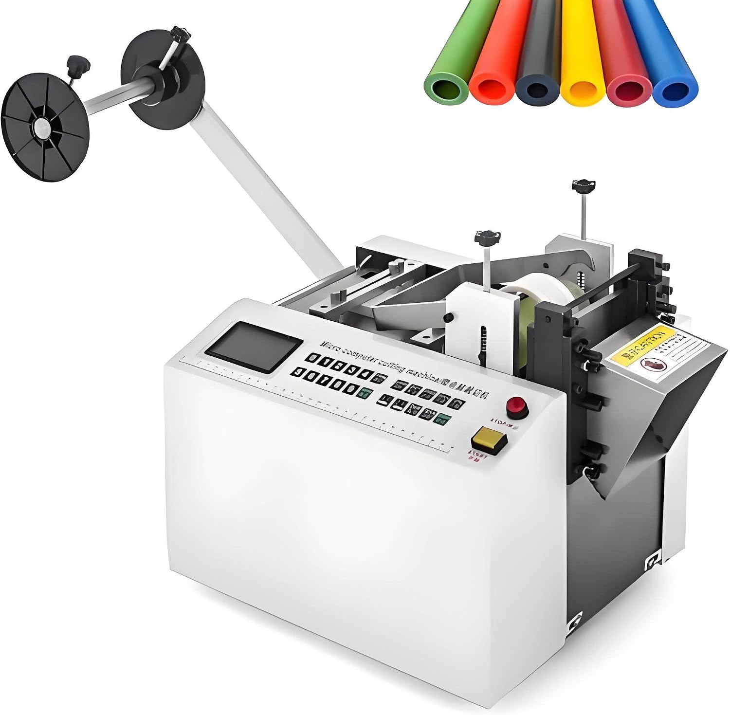 Fully Automatic Heat-Shrink Tube Micro-Computer Cutting Machine, 300W Electric Tube Cable Pipe Cutter, Cutting Accuracy 0.1Mm, for Sleeve Rubber/Plastic Tube