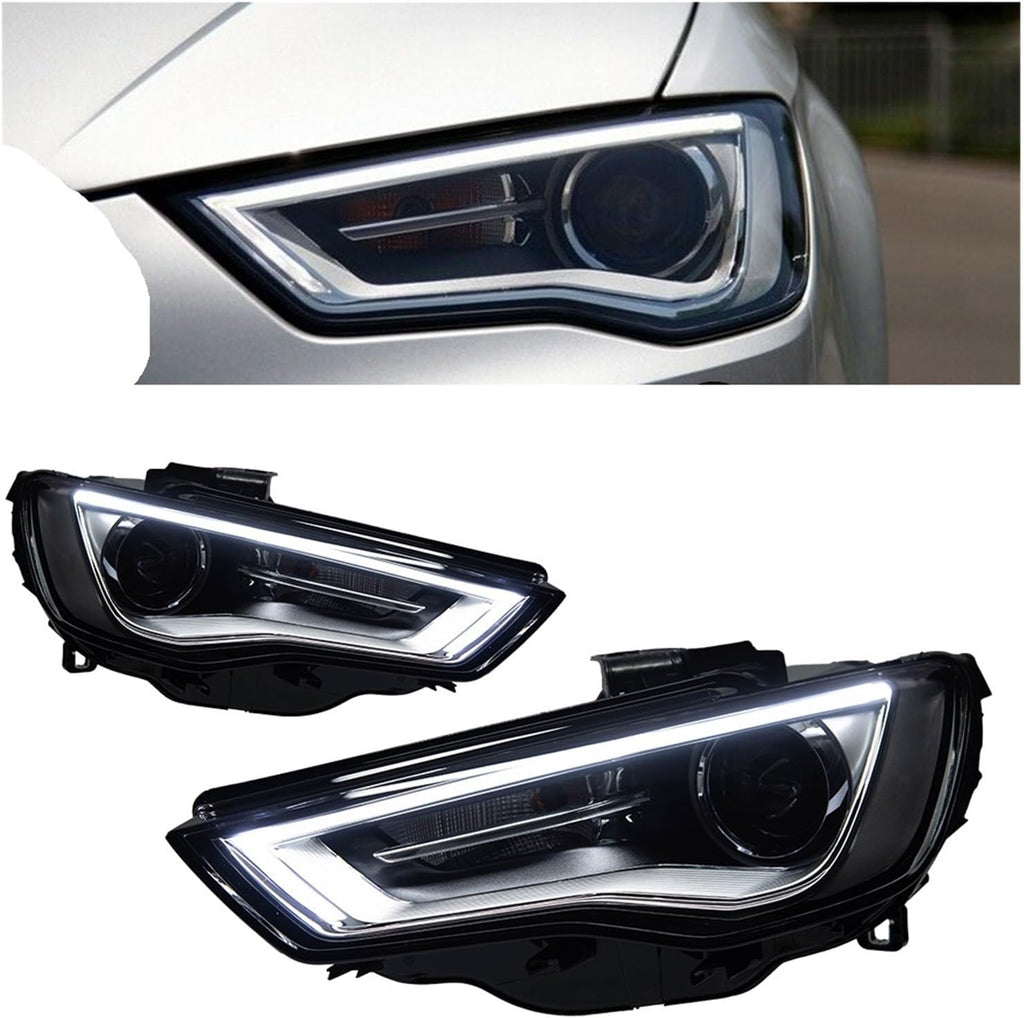 Car Lights Compatible With A3 8V 2013-2016 S3 RS3 LED Auto Headlight Assembly Upgrade High Configure Projector Lens Accessories Kit