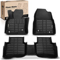YHTAUTO Floor Mats Fit 2017-2025 Mazda CX-5, TPE All Weather Car Mats Waterproof Anti-Slip Odorless Floor Liner, Interior Accessories, 1st & 2nd Row, Set of 3