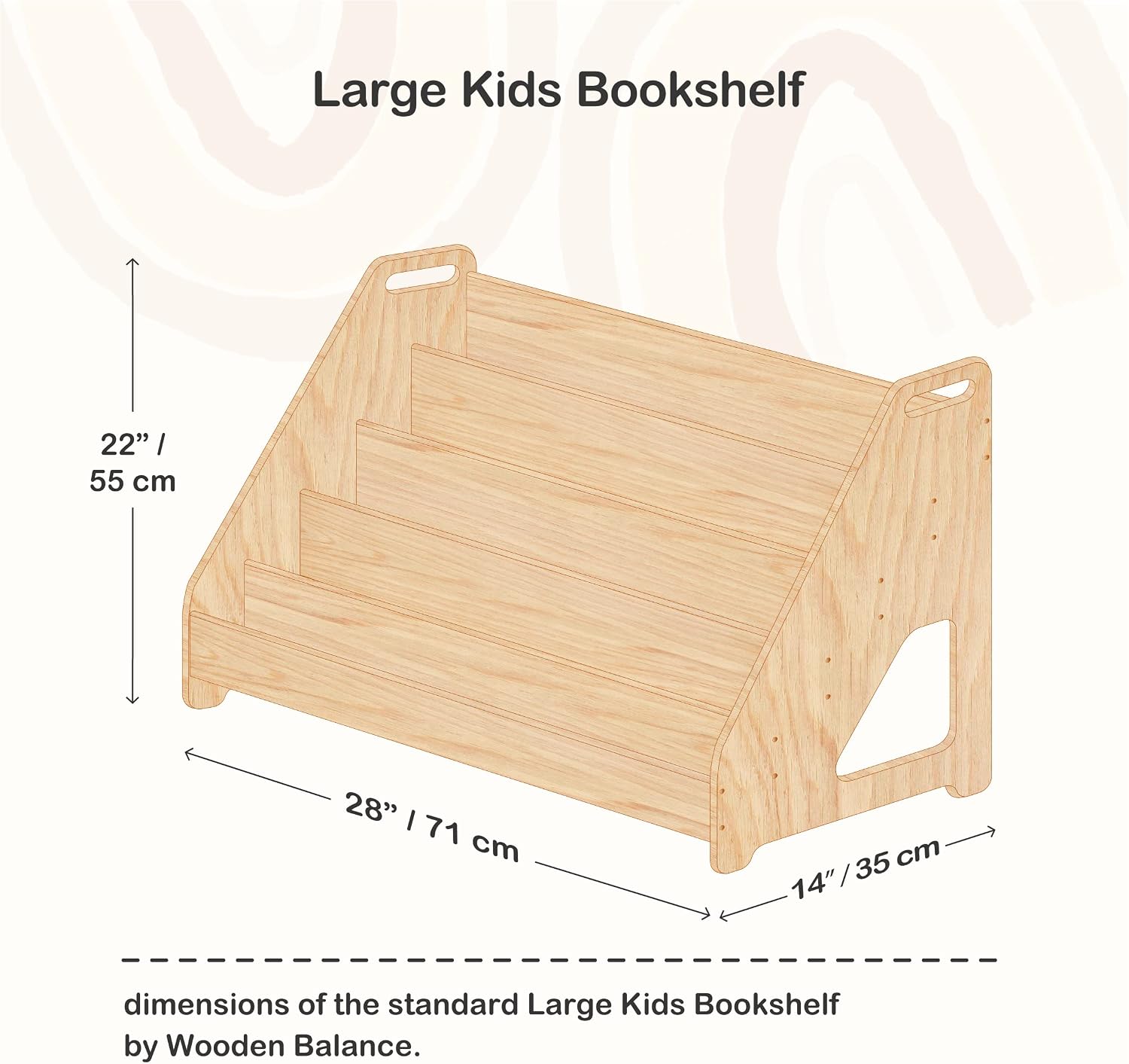 Montessori Bookshelf + Small Toy Shelf + Corner Toy Shelf, Wooden Shelf, Kids Bookcase, Toy Storage, Kids Furniture, Montessori Shelf (ONLY Bookshelf)