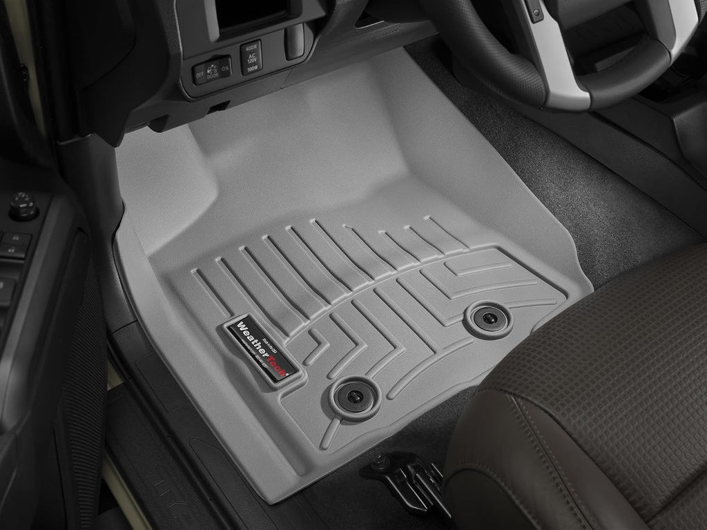 WeatherTech Custom Fit FloorLiners for Toyota Tacoma, Tacoma, 1st Row (4612991), Grey