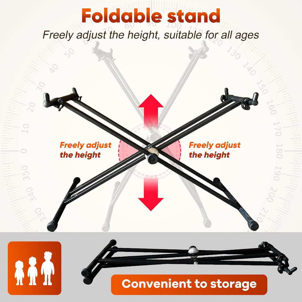 37 Note Xylophone Professional Wooden Glockenspiel Xylophone With Height Adjustable Stand,4 Mallets,Hand Bell and Carry Bag (40.6 inch)